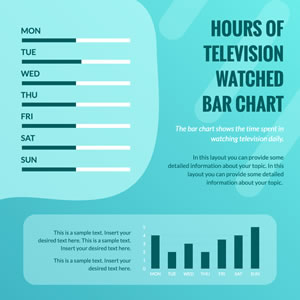 Hours Of Television Watched Bar Chart Design