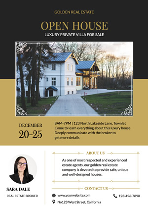 Villa Photo Real Estate Flyer Design