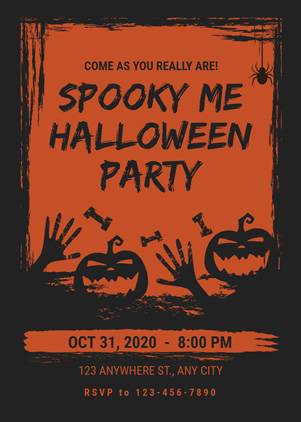 Spooky Halloween Invitation Design