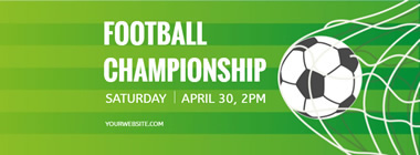 Football Match Facebook Cover Design
