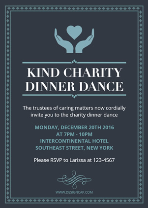 Charity Fundraiser Invitation Design