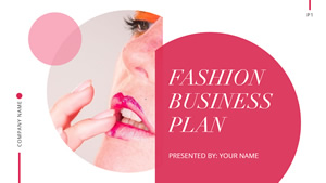 Fashion Business Plan Presentation Design