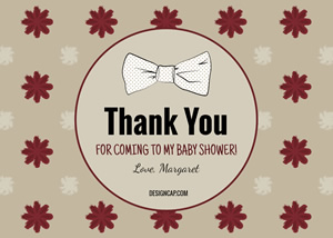 Baby Shower Thank You Card Design