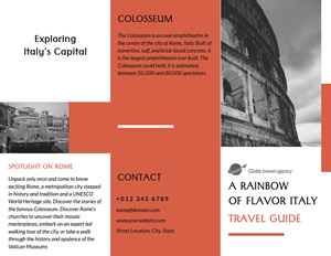 Travel Brochure design