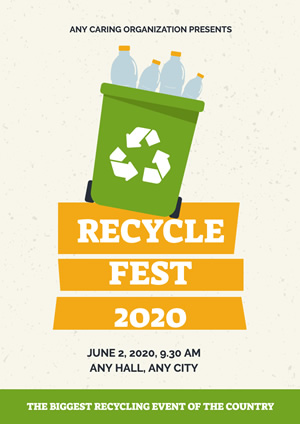 Waste Recycling Publicity Poster Design