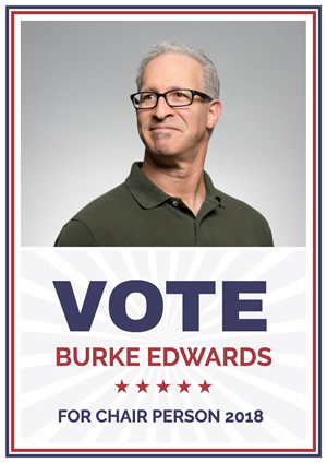 Framed White Vote Campaign Poster Poster Design