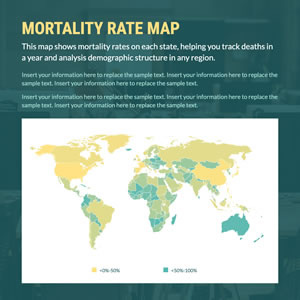 Mortality Rate Map Chart Design