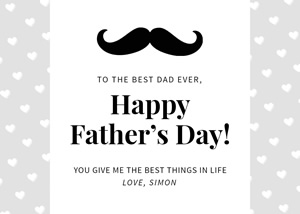 Simple Fathers Day Card Design