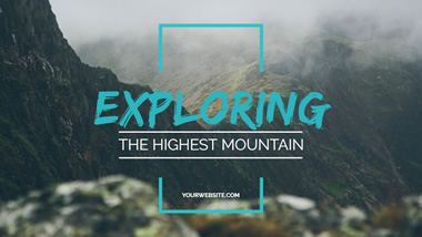 Explore Nature YouTube Thumbnail Design