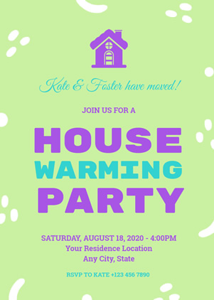 Simple Housewarming Invitation Design