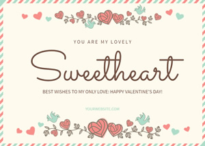 Lovely Valentine Card Design
