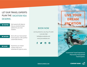 Vacation Travel Brochure Design