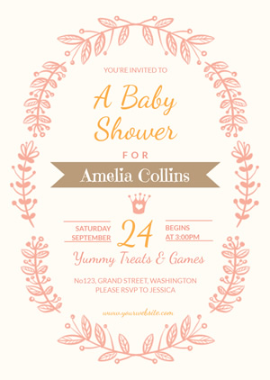 Baby Shower Invitation Design