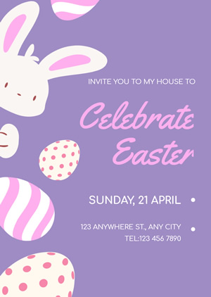 Cute Easter Invitation Design
