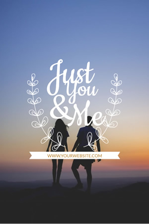 You & Me Pinterest Graphic Design