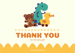 Cute Thank You Card Design