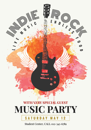 Party Rock Party Poster Design