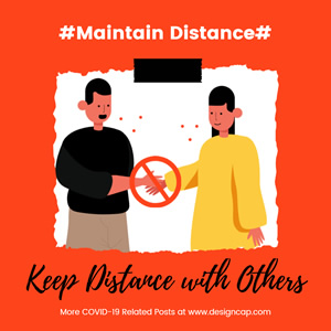 Maintain Distance Instagram Post Instagram Post Design