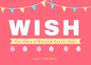 Easter Greeting Card Design