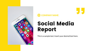 Social Media Report Presentation Design