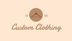 Custom Clothing Card Business Card Design