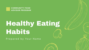 Healthy Eating Habit Presentation Design