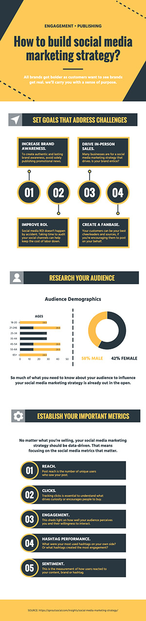 Social Media Marketing Strategy Infographic Design