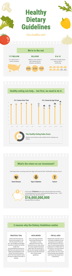 Healthy Diet Foods Infographic Design