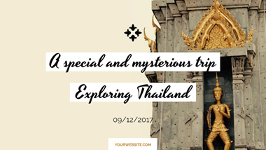 Exploring Thailand YouTube Thumbnail Design