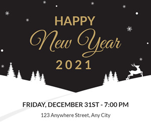 Happy New Year Facebook Post Design
