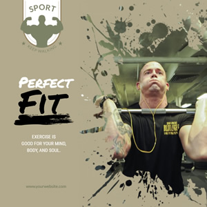 Fitness Instagram Post Design