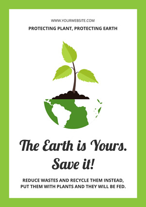 Earth and Sprout Environment Protection Poster Design