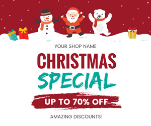 Christmas Sale Facebook Post Design