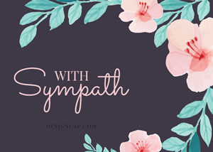 Beautiful Sympathy Card Design