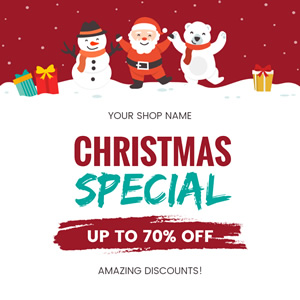 Christmas Offers Instagram Post Design