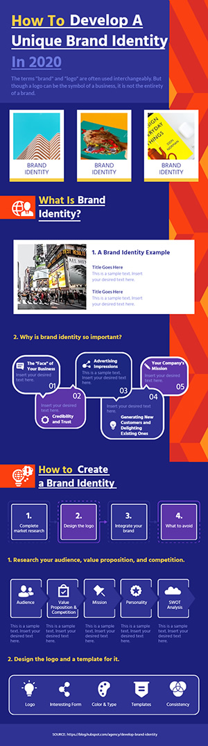 Develop Brand Identity Infographic Design