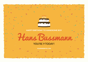 Birthday Congratulation Card Design
