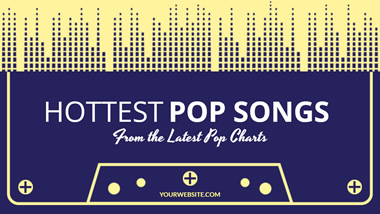 Hottest Pop Songs YouTube Thumbnail Design