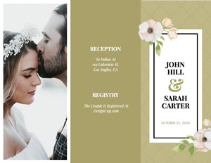 Romantic Wedding Brochure Design