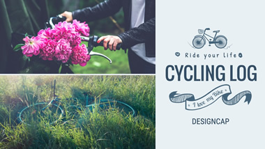 Cycling Log YouTube Channel Art Design