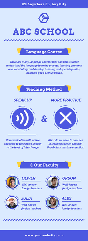 School Status Infographic Design