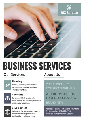 Business Services Poster Design