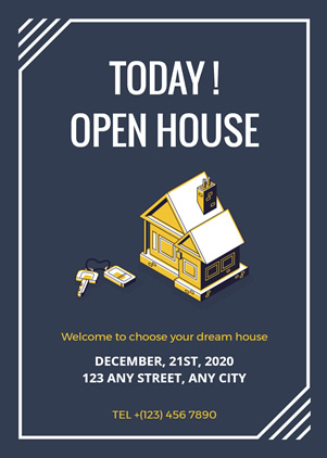 Open House Invitation Design