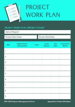 Daily Work Plan Schedule Design