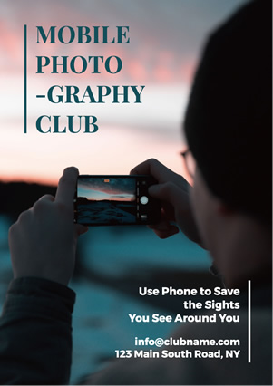 Mobile Photography Club Flyer Flyer Design