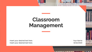 Classroom Management Presentation Design