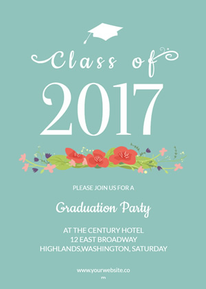 Simple Graduation Invitation Design