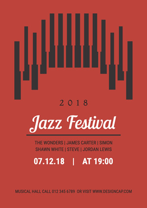 Festival Jazz Poster Design