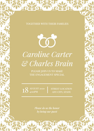 Ring Wedding Invitation Design