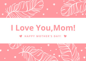 Graceful Mothers Day Card Design